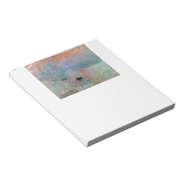 Bloco De Notas Monet , “ Impression, Sunrise ” (Inclinado)