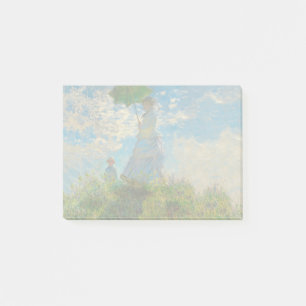 Bloco De Notas Monet Mulher Guarda-Sol Impressionismo