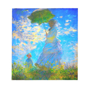 Bloco De Notas Monet Woman com Parasol
