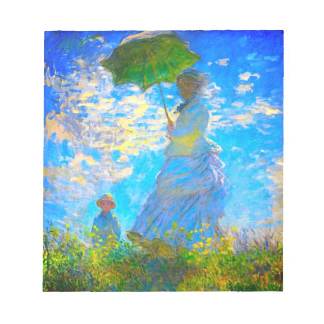 Bloco De Notas Monet Woman com Parasol (Frente)