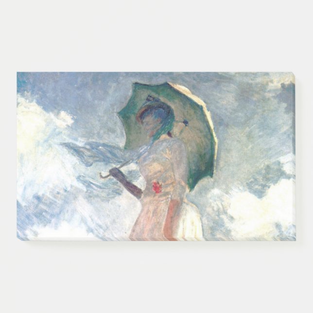 Bloco De Notas Monet Woman com Parasol à esquerda (Frente)