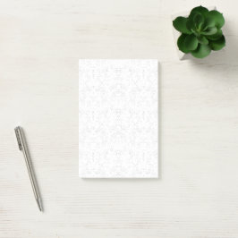 Bloco De Notas Monochrome Floral Pattern – Elegant Seamless Art