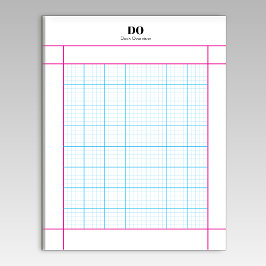 Bloco De Notas Monogram Name 5x5 Engineering Paper Notepad