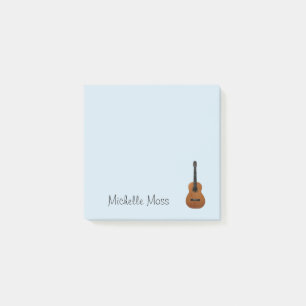 Bloco De Notas Monograma de Música em Violão