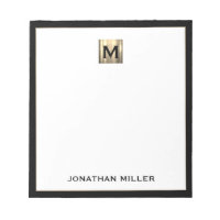 Monograma Dourado Personalizado Branco Preto