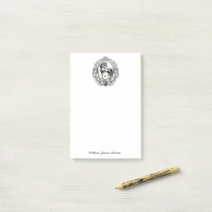 Bloco De Notas Monograma equestre equestre equestre de luxo elega