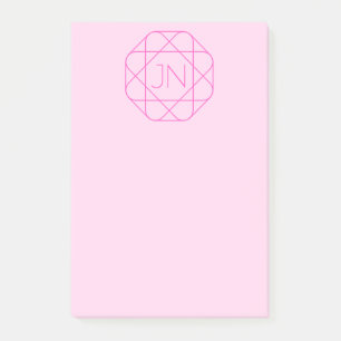 Bloco De Notas Monograma legal, estilo anca do logotipo