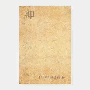 Bloco De Notas Monograma manuscrito de Modelo de vinheta