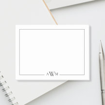 Monograma Minimalista de Três Letras