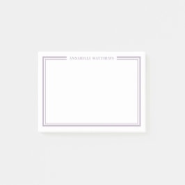 Bloco De Notas Monograma Minimalista Roxo