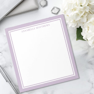 Bloco De Notas Monograma Minimalista Roxo