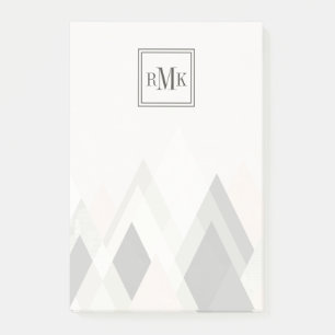 Bloco De Notas Monograma Montanhas para além das montanhas III