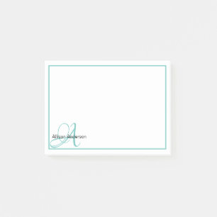 Bloco De Notas Monograma personalizado e nome