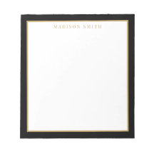 Monograma Preto e Dourado Minimalista