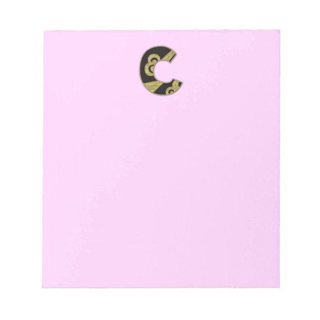 Bloco De Notas monograma retrorreflector - C (Frente)