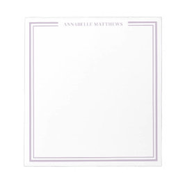 Bloco De Notas Monograma Roxo