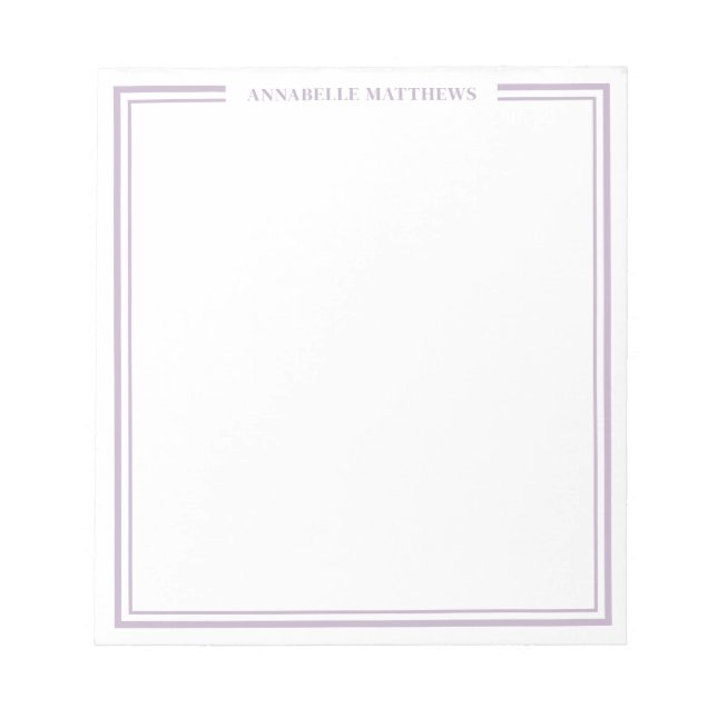 Bloco De Notas Monograma Roxo (Frente)