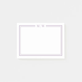 Bloco De Notas Monograma Roxo