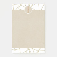 Monograma Russo Arco Geométrico Dourado Branco