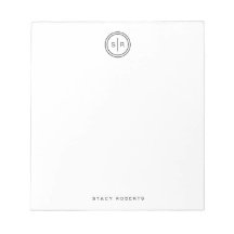 Monograma Simples de 2 Letras em Círculo