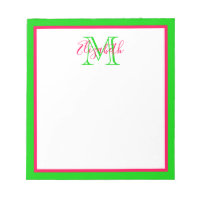Monograma verde e rosa pré-disquete