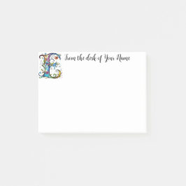 Bloco De Notas Monograma Whimsical E