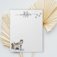 Monomargrama Personalizada Aquarela Malamute do Al
