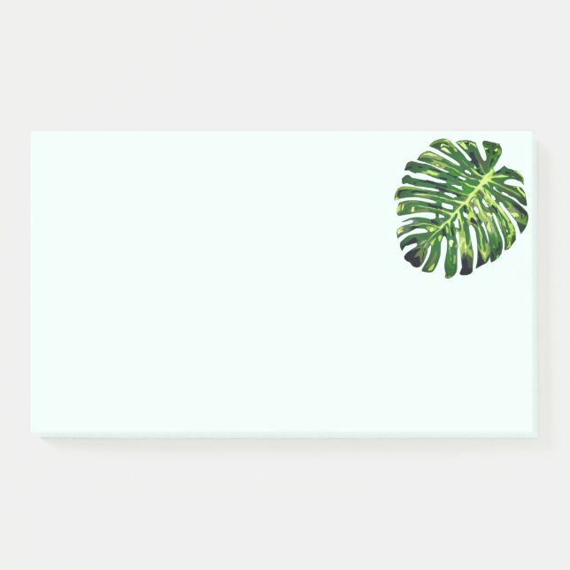 Bloco De Notas Monstera Leaf Sticky Notes (Frente)