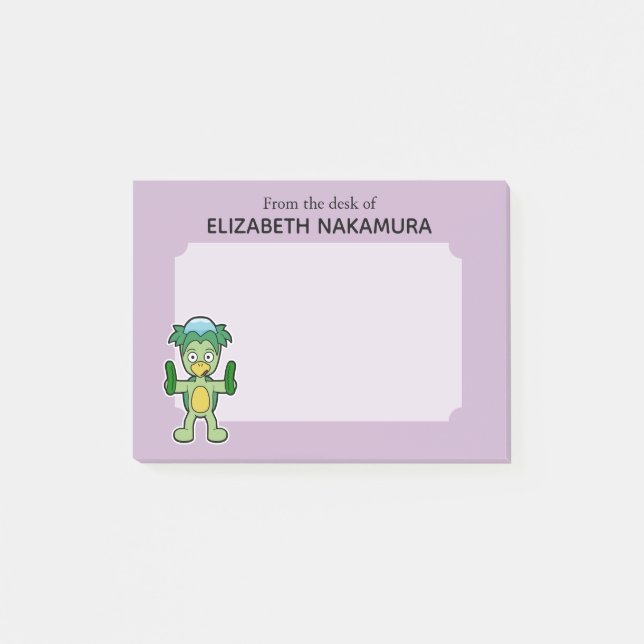 Bloco De Notas Monstro do Kappa Yokai Japonês - Personalizado (Frente)