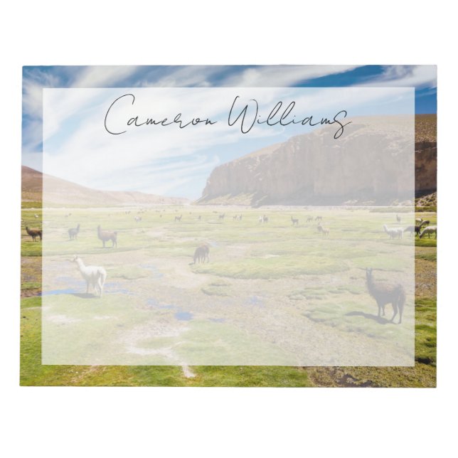 Bloco De Notas Montanhas | Andes bolivianos (Frente)