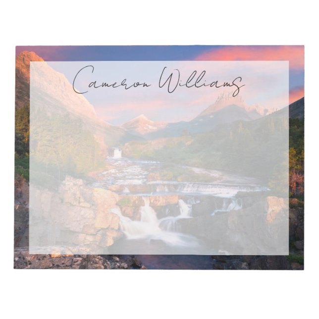 Bloco De Notas Montanhas | Glacier National Park, Montana (Frente)