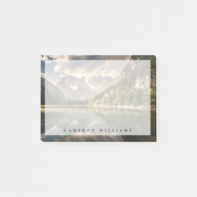 Bloco De Notas Montanhas | Lago Dürrensee, Dolomites, Itália (Frente)