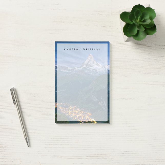 Bloco De Notas Montanhas | Matterhorn, Zermatt, Alpes Suíços (Escritótio)