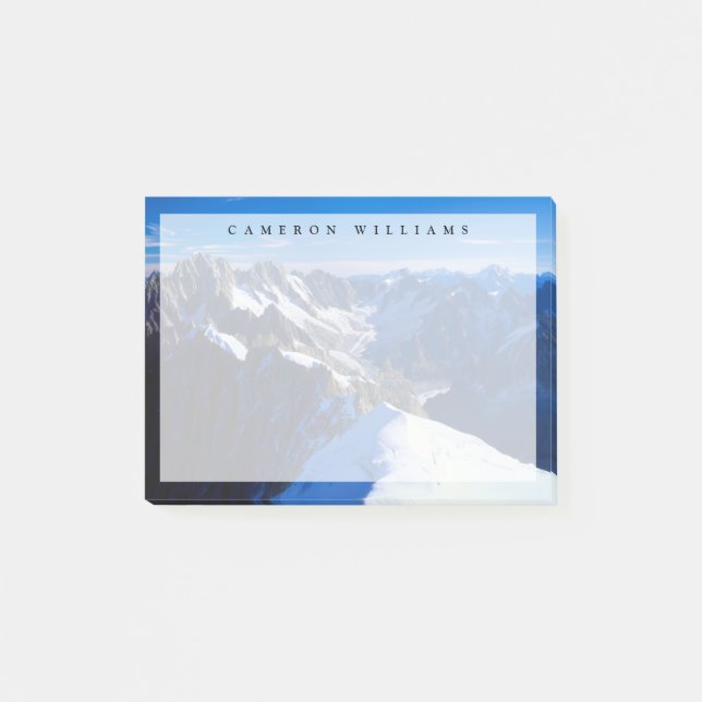 Bloco De Notas Montanhas | Mont Blanc, Alpes europeus (Frente)