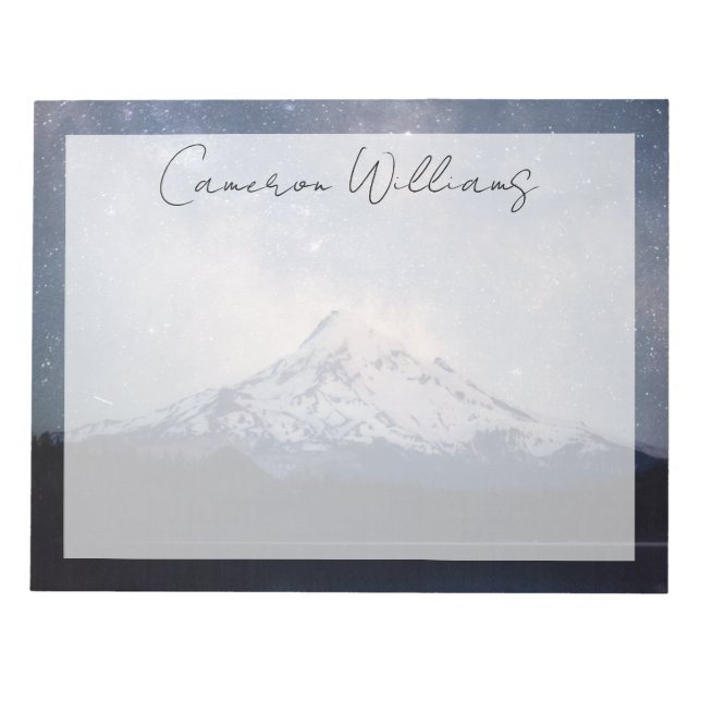 Bloco De Notas Montanhas | Mt. Hood Portland, Oregon (Frente)