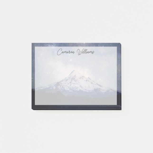 Bloco De Notas Montanhas | Mt. Hood Portland, Oregon (Frente)