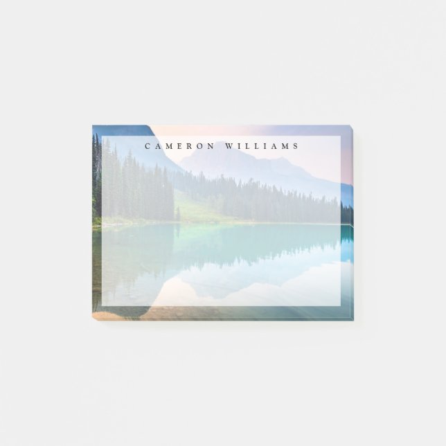 Bloco De Notas Montanhas | Parque Nacional Yoho, Colúmbia Britâni (Frente)