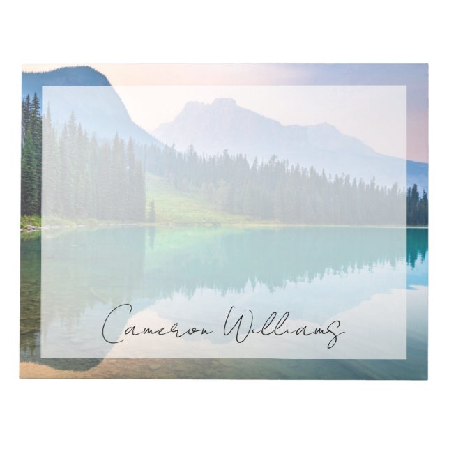 Bloco De Notas Montanhas | Parque Nacional Yoho, Colúmbia Britâni (Frente)