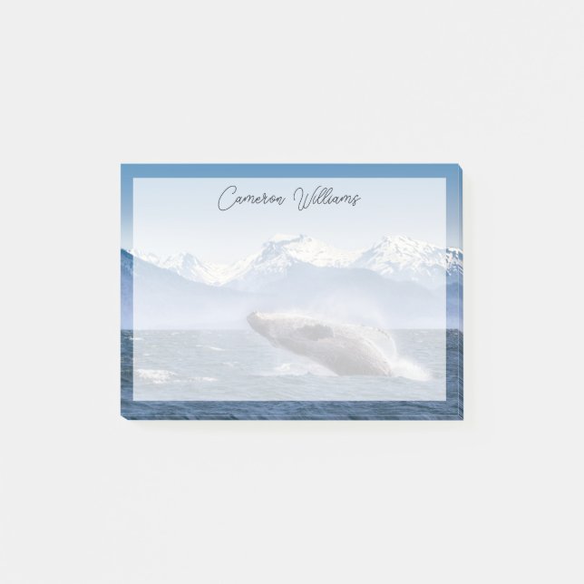 Bloco De Notas Montanhas | Quebra da Baía de Glaciar de Baleia, A (Frente)