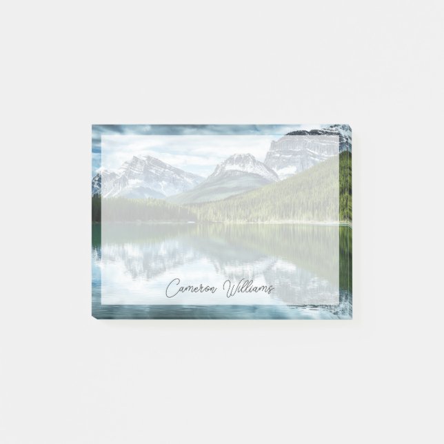 Bloco De Notas Montanhas | Rockies canadenses, Alberta Canada (Frente)
