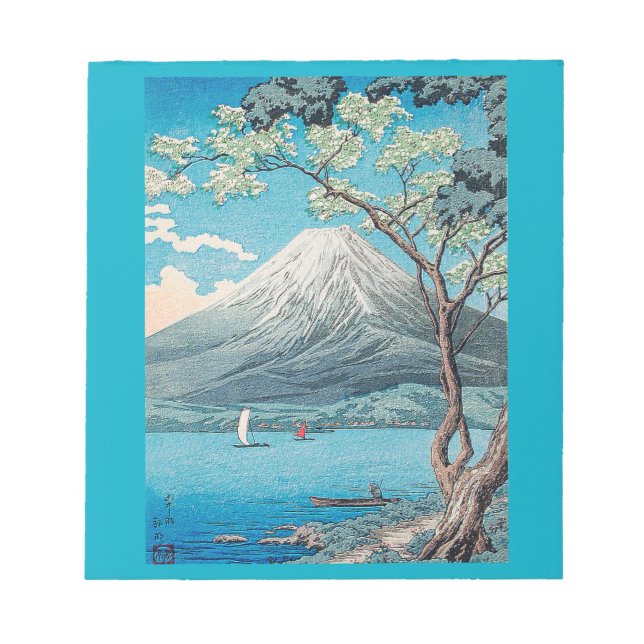 Bloco De Notas Monte Fuji do lago Yamanaka (Frente)