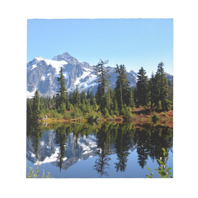 Bloco De Notas Monte Shuksan em um Dia Sunny (Frente)