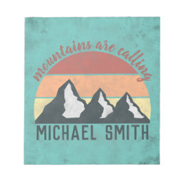 Bloco De Notas Montes de pastos de safra chamam monograma