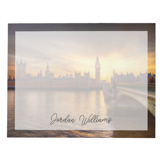 Bloco De Notas Monumentos | Big Ben & Houses do Parlamento (Frente)