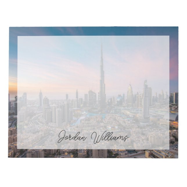 Bloco De Notas Monumentos | Dubai Cityscape (Frente)