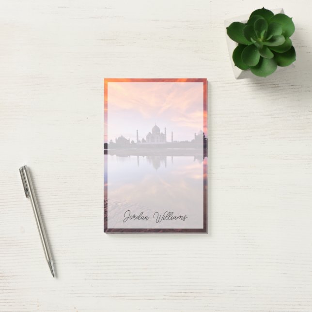Bloco De Notas Monumentos | Taj Mahal Sunset (Escritótio)