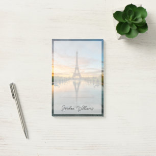 Bloco De Notas Monumentos   Torre Eiffel Sunrise