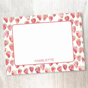 Bloco De Notas Morango Personalizado