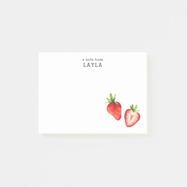 Bloco De Notas Morangos (Frente)