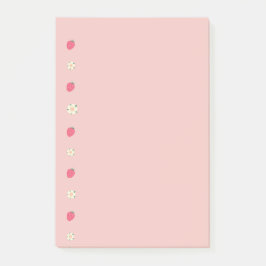 Bloco De Notas Morangos e Flores